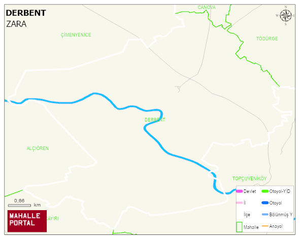 DERBENT Köyü Haritası | İnteraktif Köy ve Mahalle Sınırları