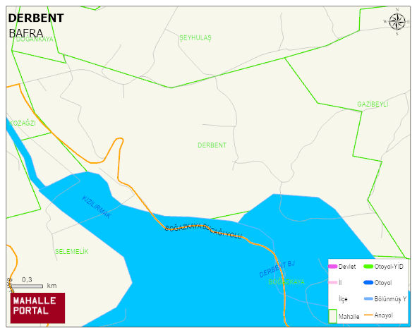 DERBENT Mahallesi Haritası | İnteraktif Köy ve Mahalle Sınırları