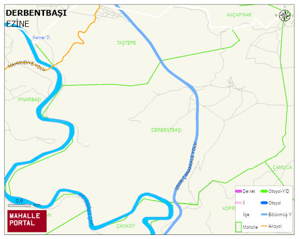 DERBENTBAŞI Köyü Haritası | Güncel Mahalle ve Köy Haritası
