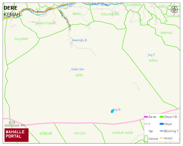 DERE Köyü Haritası | Güncel Mahalle ve Köy Haritası