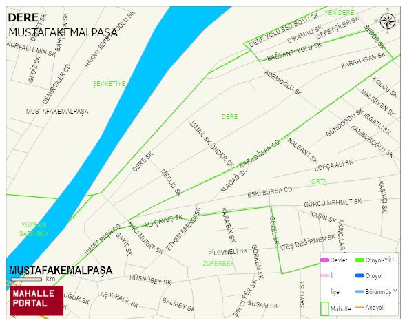 DERE Mahallesi Haritası | Mahalle Sokak Haritası
