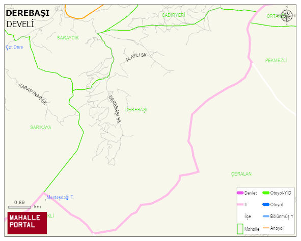 DEREBAŞI Mahallesi Haritası | Mahalle Sokak Haritası