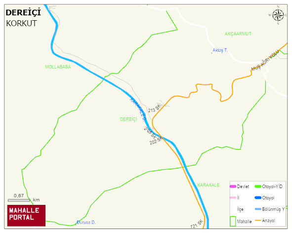 DEREİÇİ Köyü Haritası | Mahalle Sokak Haritası