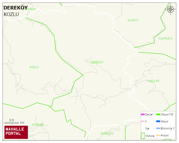 DEREKÖY Köyü Haritası | Coğrafi Yapı ve Detaylı Haritası