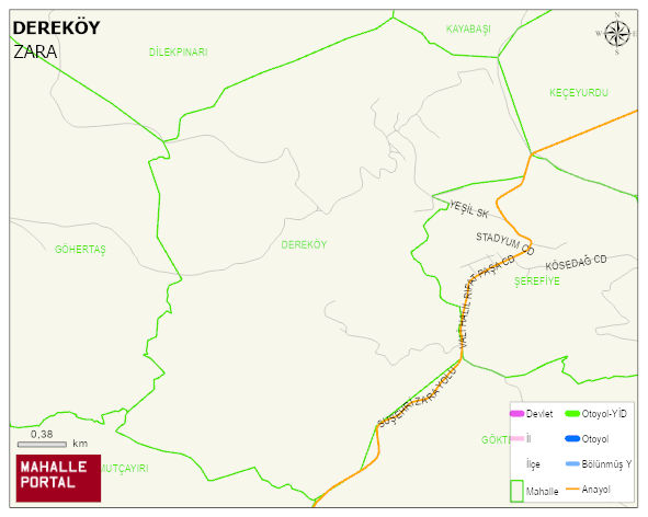 DEREKÖY Köyü Haritası | Detaylı Köy ve Mahalle Görünümü