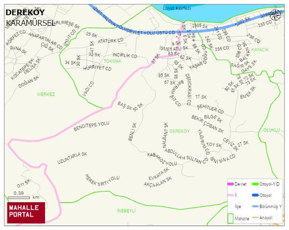 DEREKÖY Mahallesi Haritası | İnteraktif Köy ve Mahalle Sınırları