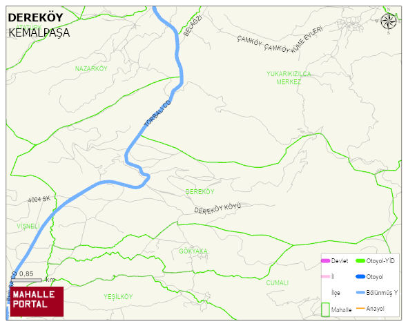 DEREKÖY Mahallesi Haritası | Coğrafi Yapı ve Detaylı Haritası