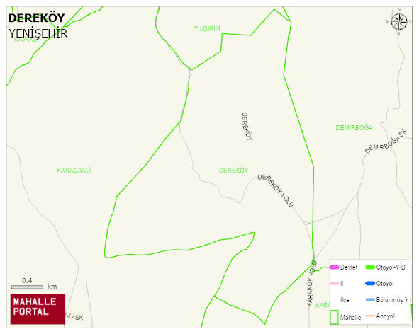 DEREKÖY Mahallesi Haritası | Mahalle Sokak Haritası