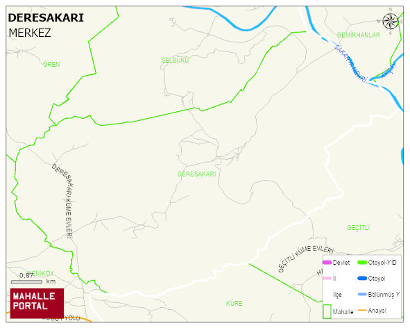 DERESAKARI Köyü Haritası | Uydu Görüntüsü ve Harita Detayları