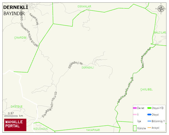 DERNEKLİ Mahallesi Haritası | Mahalle Sokak Haritası