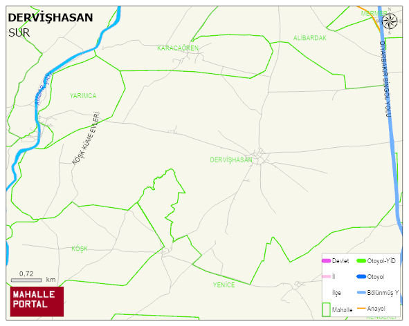 DERVİŞHASAN Mahallesi Haritası | Mahalle Sokak Haritası