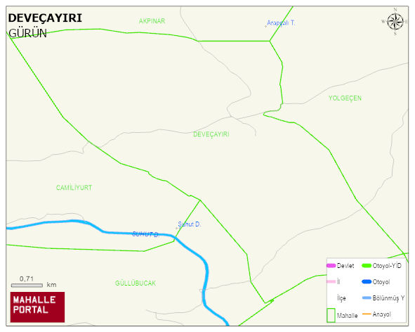DEVEÇAYIRI Köyü Haritası | Sayısal Bölge Görünümü