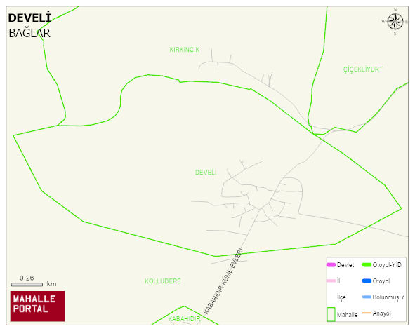 DEVELİ Mahallesi Haritası | Detaylı Köy ve Mahalle Görünümü