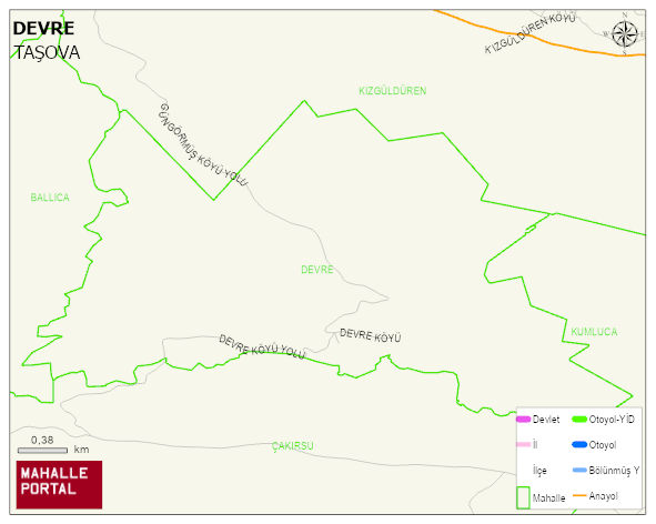 DEVRE Köyü Haritası | Güncel Mahalle ve Köy Haritası