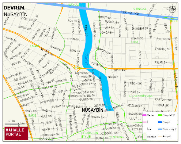 DEVRİM Mahallesi Haritası | Dağlar, Ovalar ve Akarsu Bilgileri