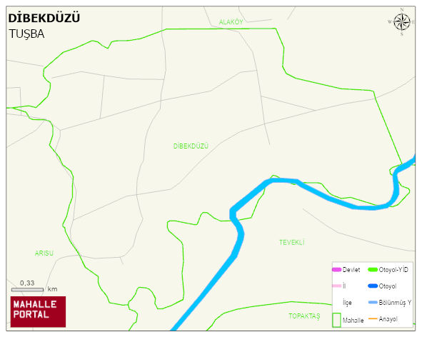 DİBEKDÜZÜ Mahallesi Haritası | Detaylı Köy ve Mahalle Görünümü