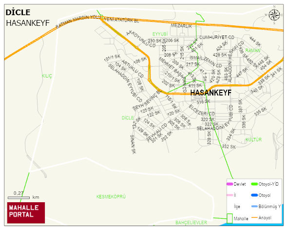 DİCLE Mahallesi Haritası | İnteraktif Köy ve Mahalle Sınırları