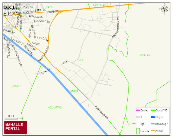 ADNAN MENDERES Mahallesi Haritası | Coğrafi Yapı ve Detaylı Haritası