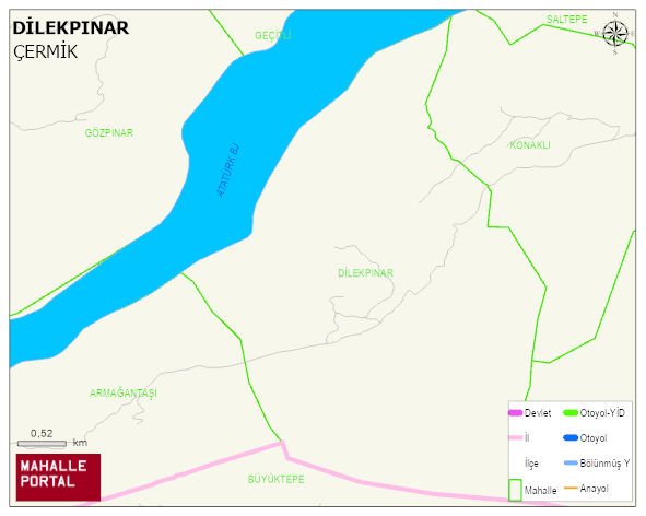 DİLEKPINAR Mahallesi Haritası | Coğrafi Yapı ve Detaylı Haritası