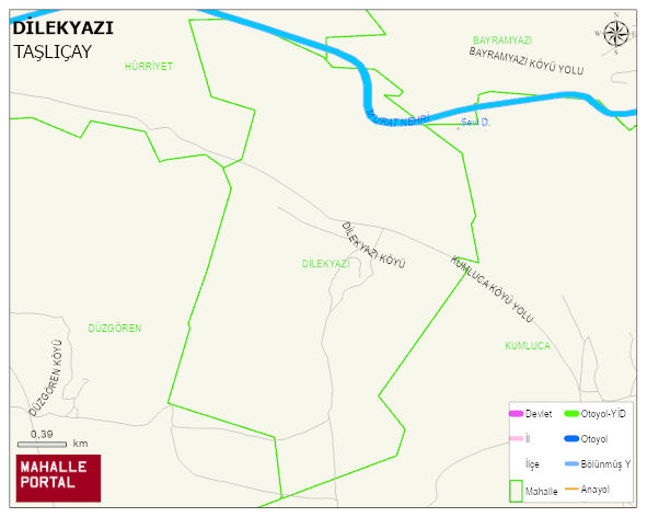 DİLEKYAZI Köyü Haritası | Güncel Mahalle ve Köy Haritası