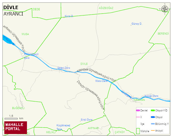 DİVLE Köyü Haritası | Coğrafi Yapı ve Detaylı Haritası