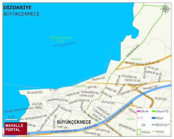 DİZDARİYE Mahallesi Haritası | Detaylı Köy ve Mahalle Görünümü