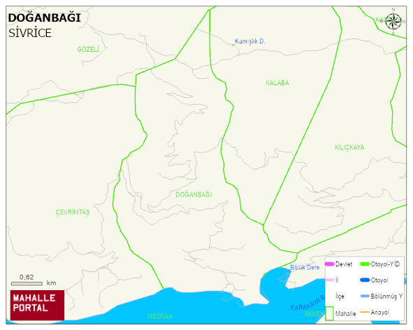 DOĞANBAĞI Köyü Haritası | Mahalle ve Köy Sınırı