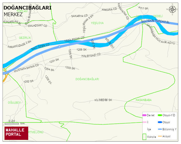 DOĞANCIBAĞLARI Mahallesi Haritası | Mahalle Sokak Haritası