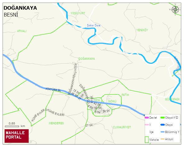 DOĞANKAYA Köyü Haritası | Güncel Mahalle ve Köy Haritası