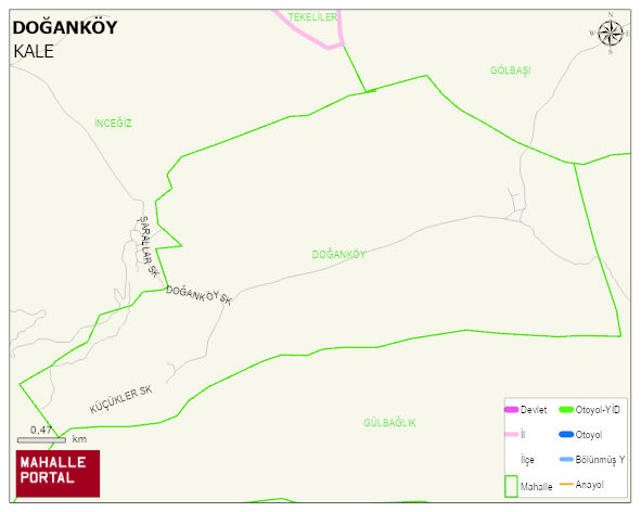 DOĞANKÖY Mahallesi Haritası | Detaylı Köy ve Mahalle Görünümü