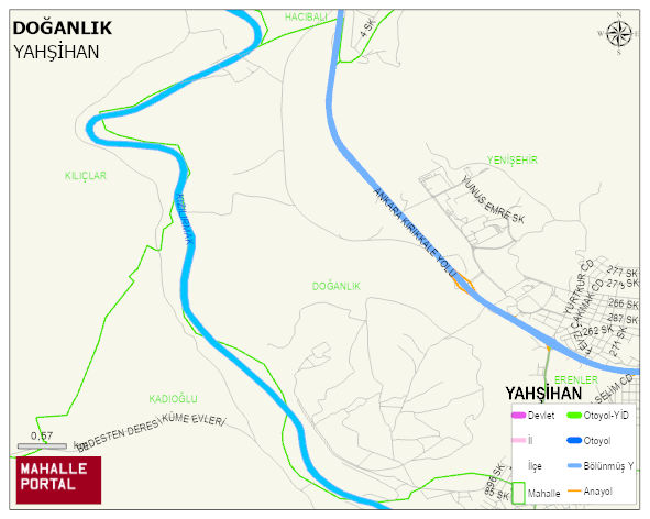 DOĞANLIK Mahallesi Haritası | Dağlar, Ovalar ve Akarsu Bilgileri