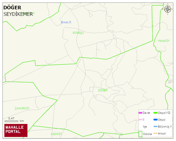DÖĞER Mahallesi Haritası | Mahalle Sokak Haritası