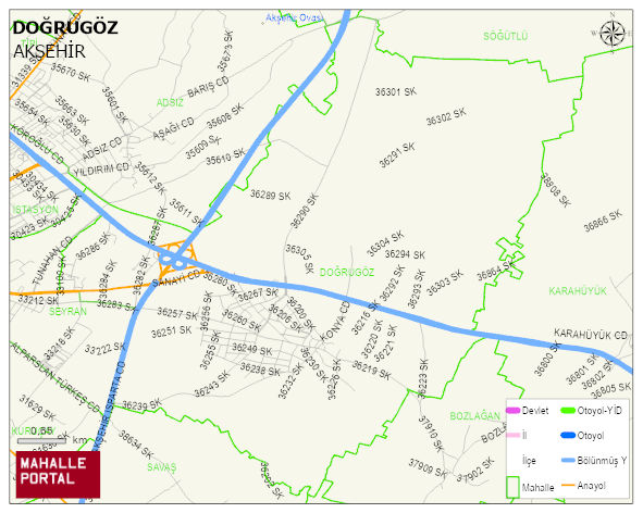 DOĞRUGÖZ Mahallesi Haritası | Uydu Görüntüsü ve Harita Detayları