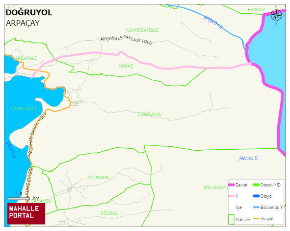 DOĞRUYOL Köyü Haritası | Coğrafi Yapı ve Detaylı Haritası