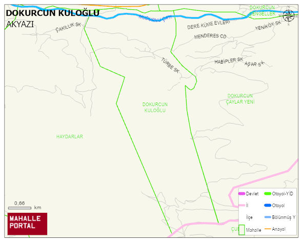 DOKURCUN Mahallesi Haritası | Sayısal Bölge Görünümü