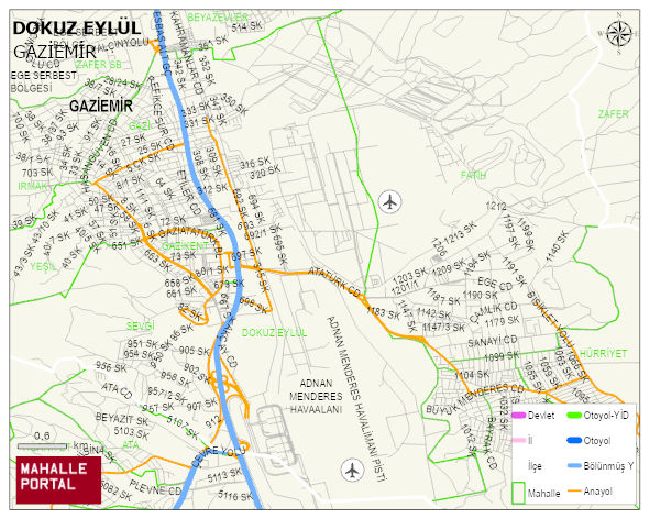 DOKUZ EYLÜL Mahallesi Haritası | Mahalle ve Köy Sınırı