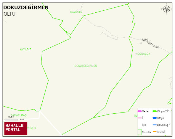 DOKUZDEĞİRMEN Mahallesi Haritası | Mahalle Sokak Haritası