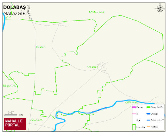 DOLABAŞ Köyü Haritası | Uydu Görüntüsü ve Harita Detayları