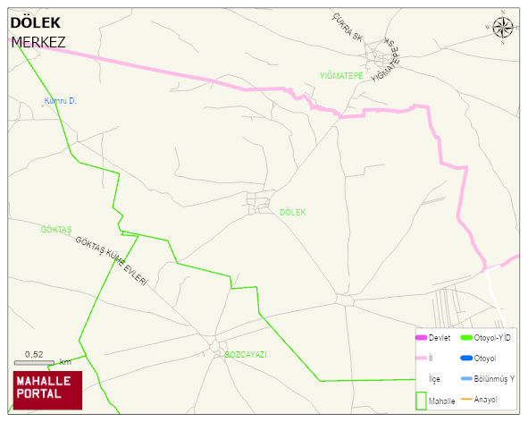 DÖLEK Köyü Haritası | Güncel Mahalle ve Köy Haritası