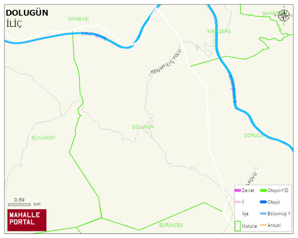 DOLUGÜN Köyü Haritası | Coğrafi Yapı ve Detaylı Haritası