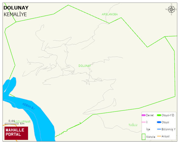 DOLUNAY Köyü Haritası | Detaylı Köy ve Mahalle Görünümü