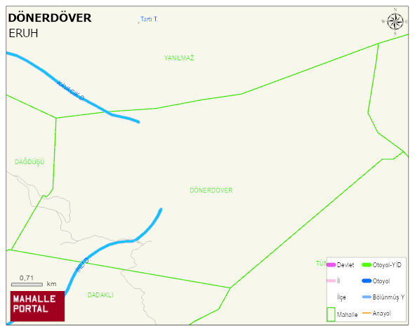 DÖNERDÖVER Köyü Haritası | Mahalle Sokak Haritası
