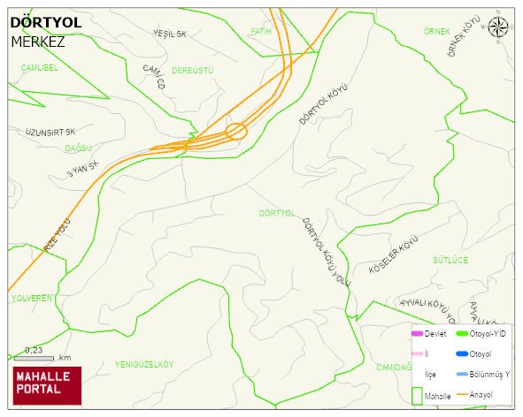 DÖRTYOL Köyü Haritası | Mahalle Sokak Haritası