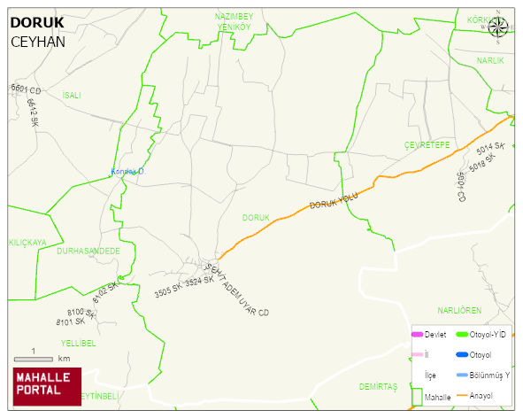 DORUK Mahallesi Haritası | Uydu Görüntüsü ve Harita Detayları