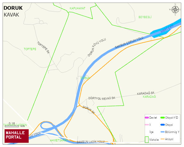 DORUK Mahallesi Haritası | İnteraktif Köy ve Mahalle Sınırları