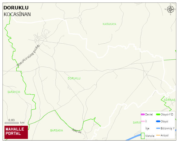 DORUKLU Mahallesi Haritası | Uydu Görüntüsü ve Harita Detayları