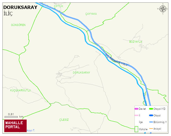 DORUKSARAY Köyü Haritası | İnteraktif Köy ve Mahalle Sınırları