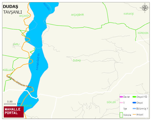 DUDAŞ Köyü Haritası | İnteraktif Köy ve Mahalle Sınırları