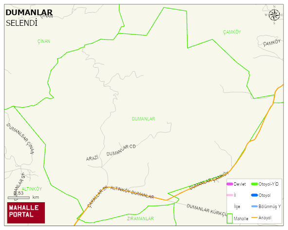 DUMANLAR Mahallesi Haritası | Güncel Mahalle ve Köy Haritası