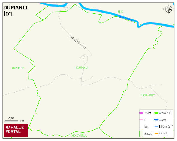 DUMANLI Köyü Haritası | Mahalle ve Köy Sınırı